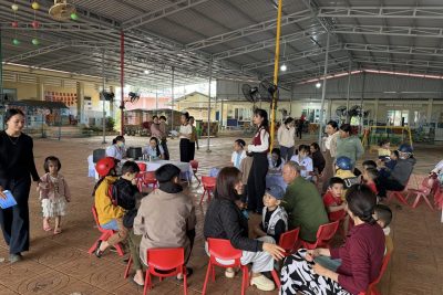 TRƯỜNG MẦM NON EA KPAM PHỐI HỢP TỔ CHỨC TIÊM VACCINE BÙ LIỀU CHO TRẺ MẦM NON