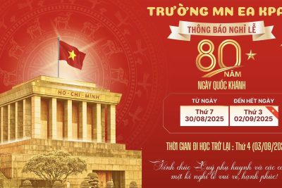 Thông báo: Lịch nghỉ Lễ Quốc Khánh 02/09