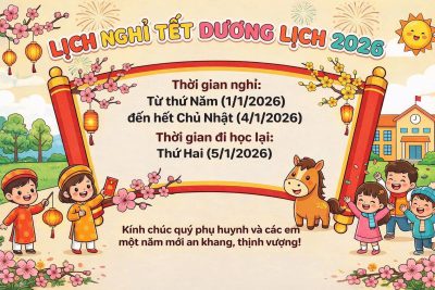 THÔNG BÁO LỊCH NGHỈ TẾT NGUYÊN ĐÁN NĂM BÍNH NGỌ