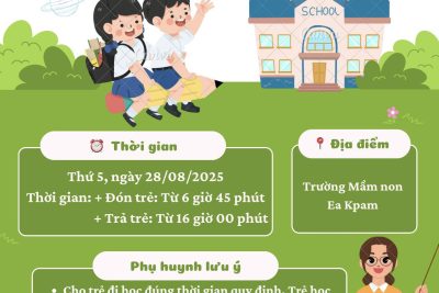 Thông báo lịch tựu trường năm học 2025 – 2026