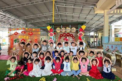 Hoạt động trải nghiệm “Hội chợ xuân 2025” tại trường Mầm non Ea Kpam